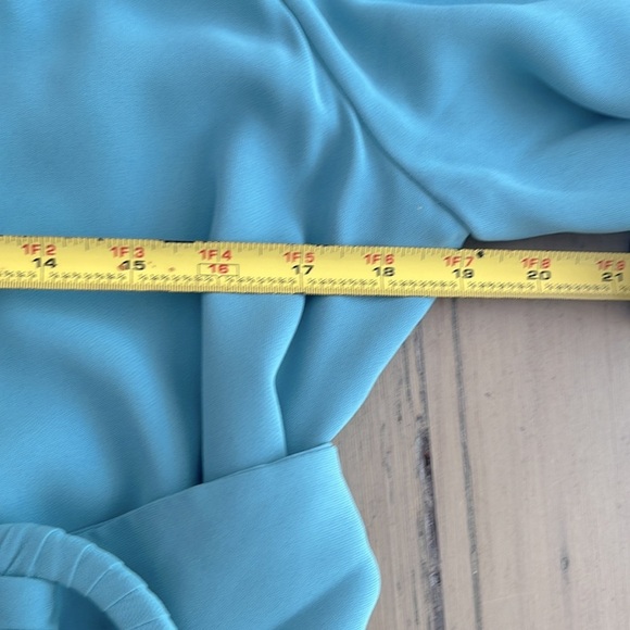 Sachin & Babi Camila Crepe Belted Dress in Teal. size 10 - Picture 5 of 12